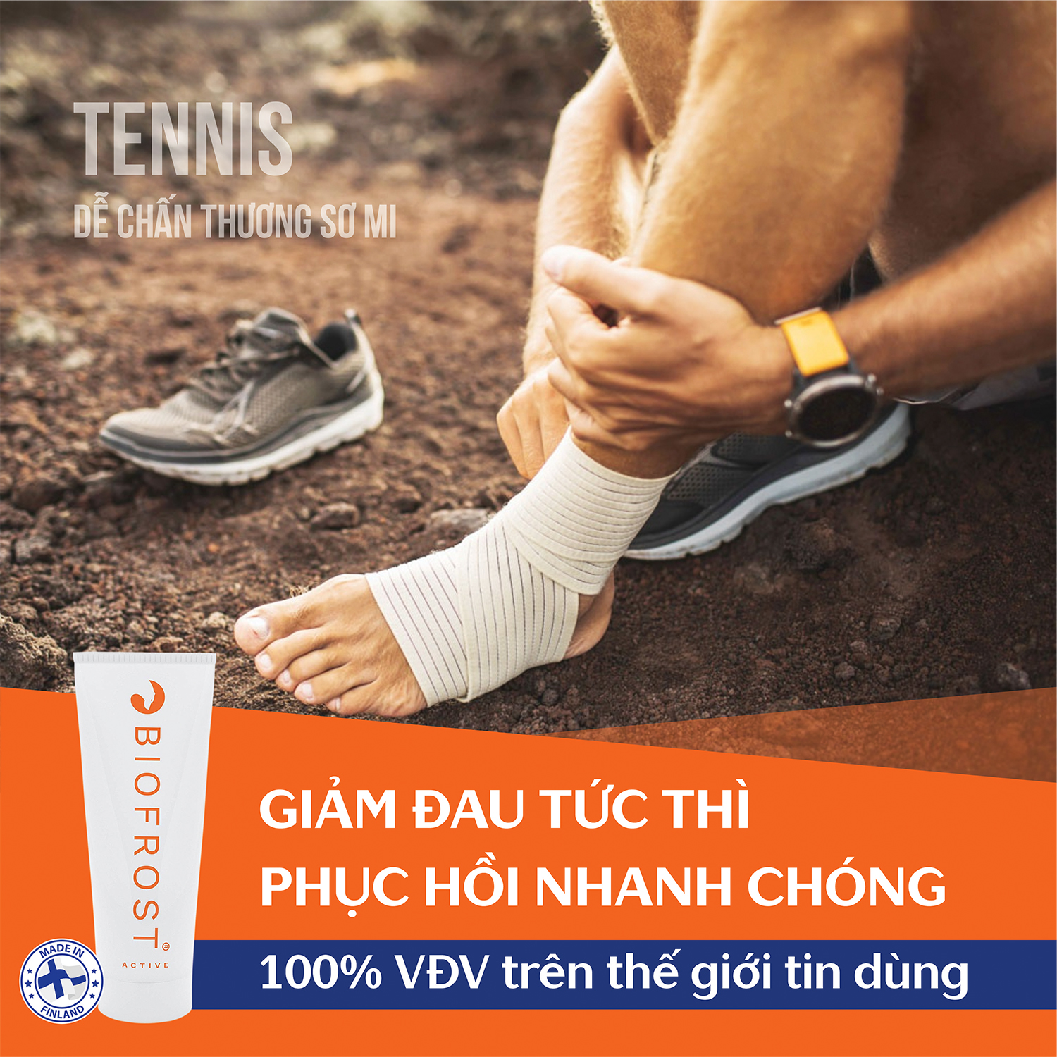 COMBO 2 GEL GIẢM ĐAU TÁC ĐỘNG KÉP BIOFROST ACTIVE - AN TOÀN HIỆU QUẢ