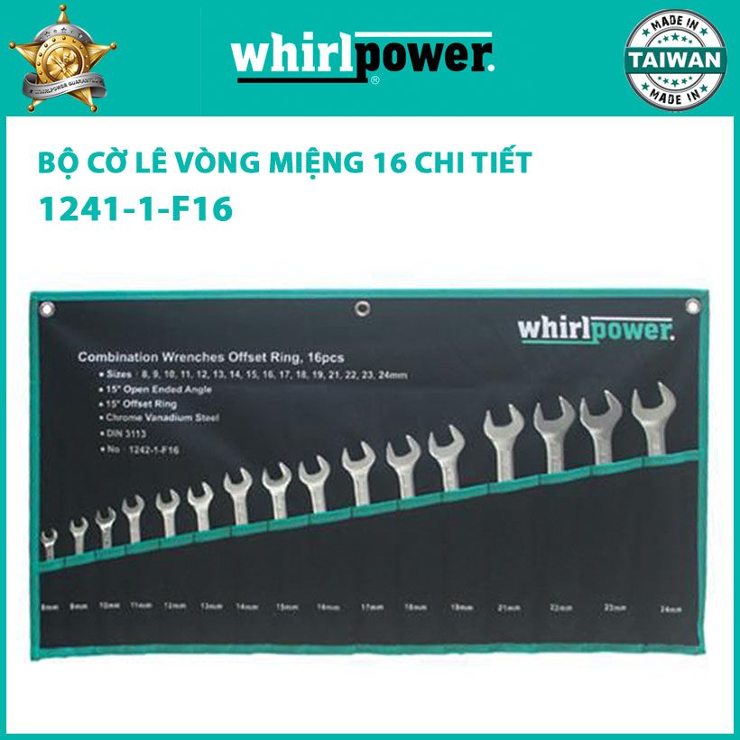 BỘ CỜ LÊ VÒNG MIỆNG WHIRLPOWER 16 CHI TIẾT 1242-1-F16