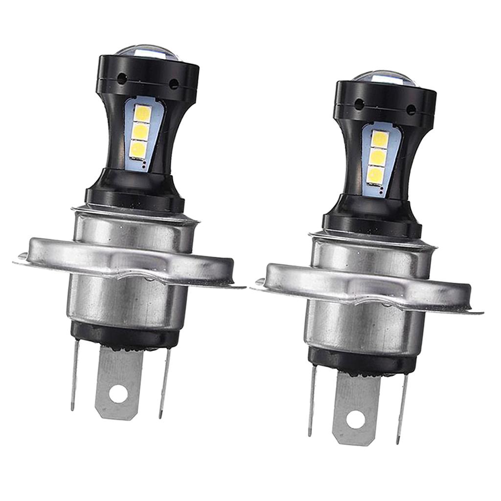 2X H4 18SMD LED Fog Driving Light Bulbs Daytime Running White 6000K 12V DC Aluminum Housing