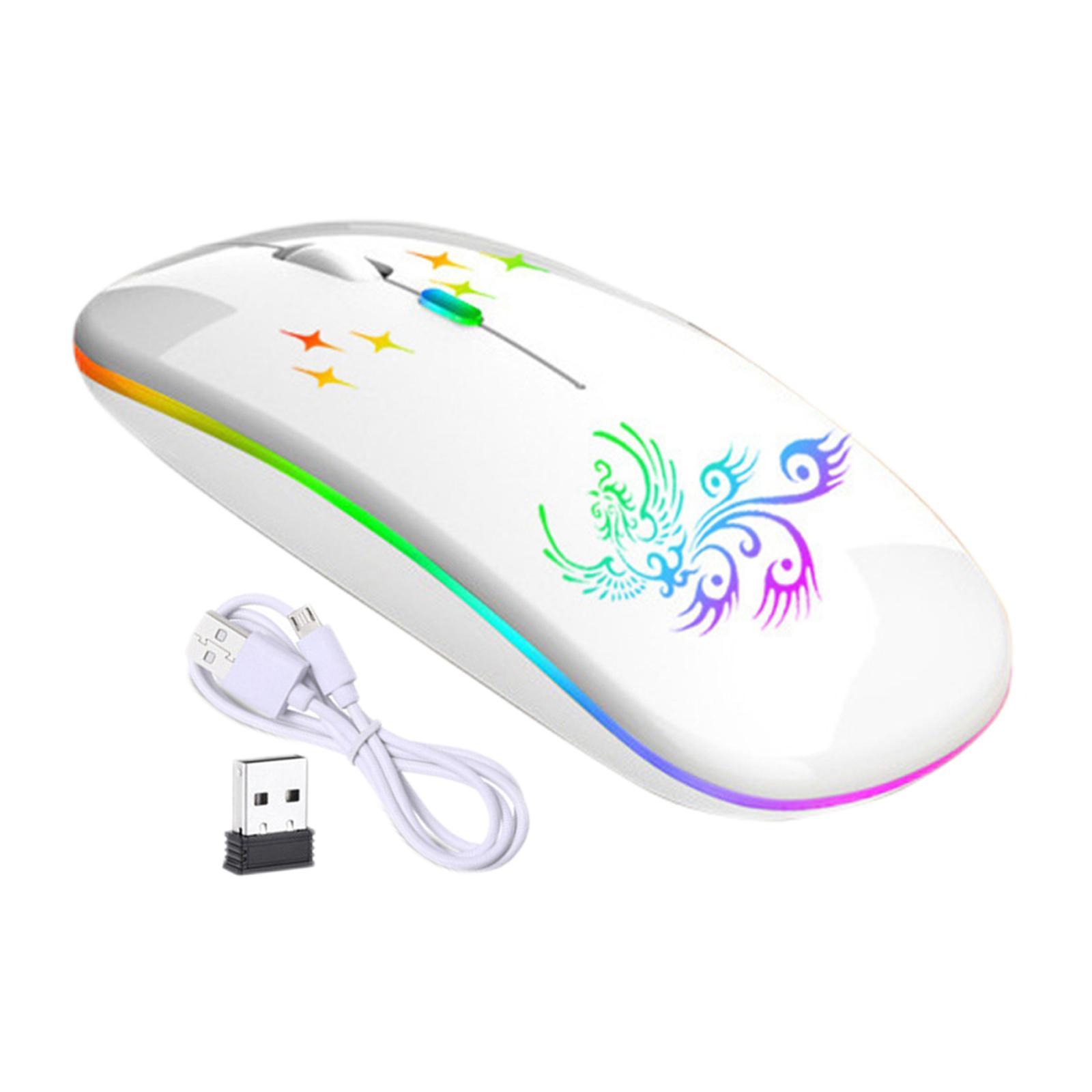 LED Wireless Mouse BT3.0 BT5.2 2.4G Slim Portable for Office PC