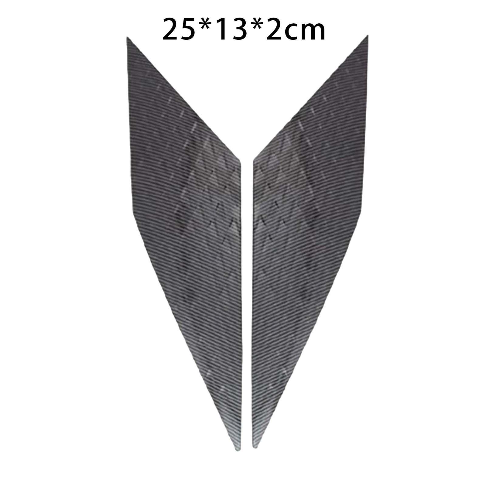 Rear Spoiler Wing Side Window Trim Covers Carbon Fiber