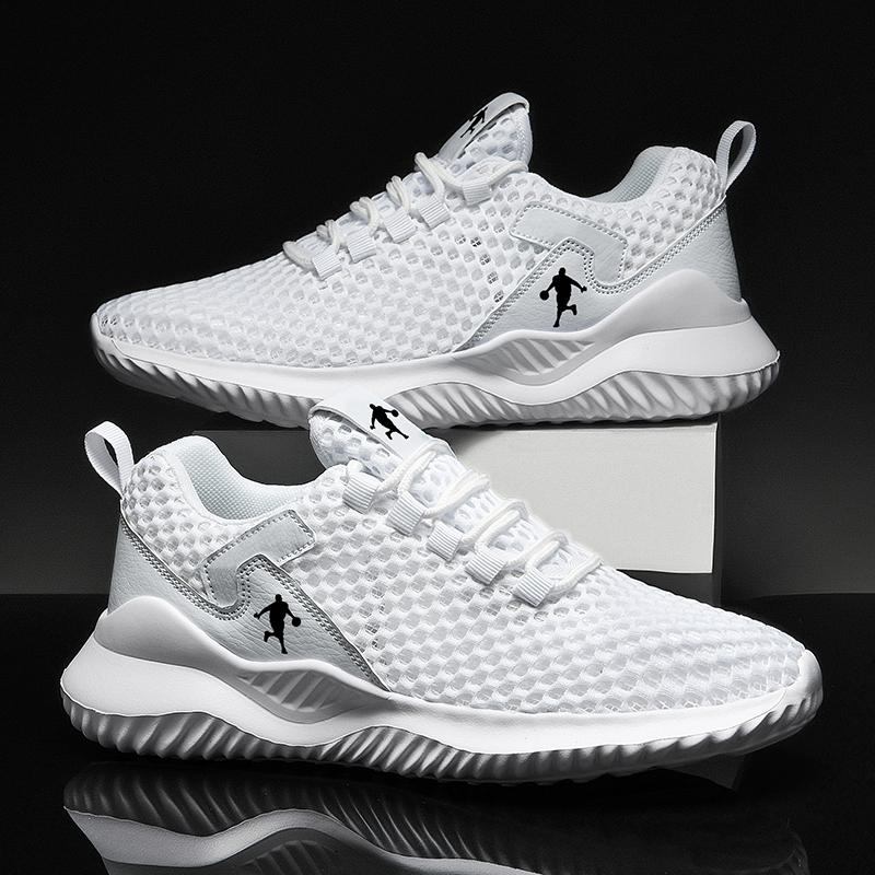 Giày Sneaker Nam 2022 Mới Chạy Bộ Nam Ngoài Trời Chống Trượt Chạy Bộ Thể Thao Nam Thời Trang Giày Bóng Rổ Color: black and white 2210 Shoe Size: 38
