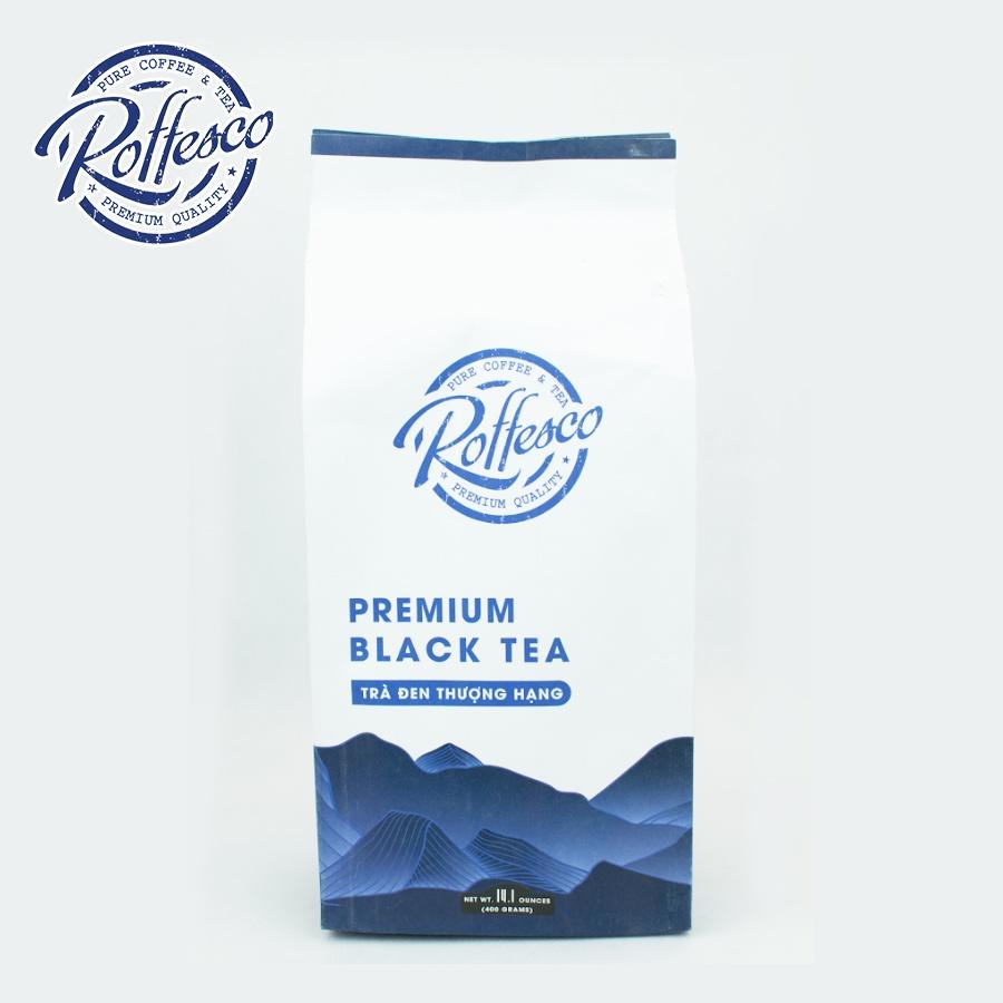 Trà Đen ROFFESCO PREMIUM BLACK TEA Hương Vỏ Cam Thuần Khiết Làm Hoàn Toàn Từ Trà Sạch Tốt Cho Sức Khỏe Túi 400g