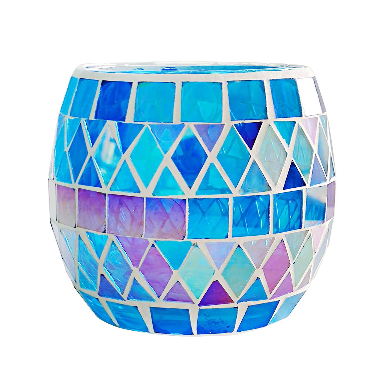 Mosaic Candle Holder Tea Light Holder for Gift Dining Room Home Ornament
