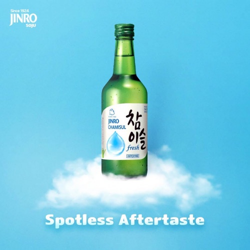 Rượu Soju Hàn Quốc Jinro Fresh 16.5% 360ml Không Hộp