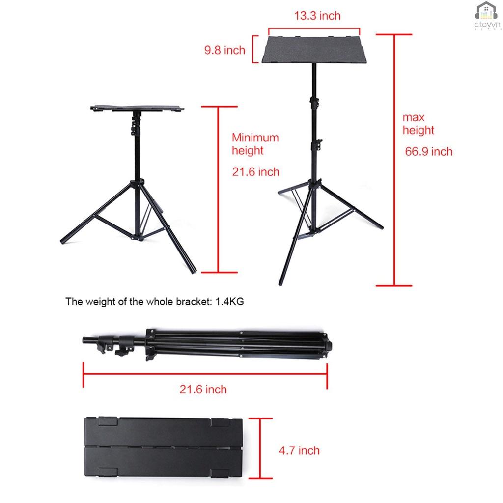 Giá đỡ ba chân T160 có thể gấp gọn đa năng có thể điều chỉnh chiều cao cho máy chiếu DVD