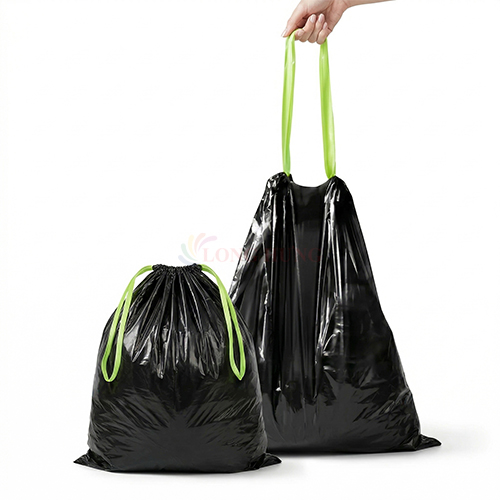 Túi đựng rác màu đen có quai rút BONBOX BCT3704 - Hàng chính hãng