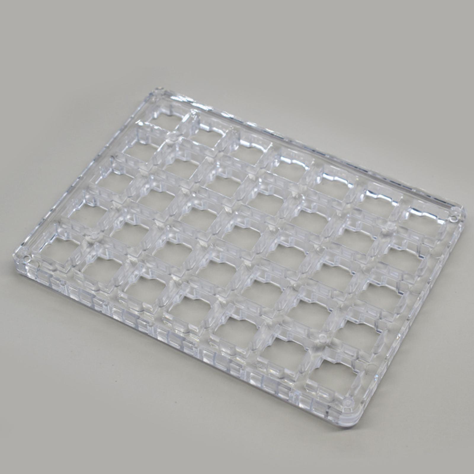 Transparent Button Tester Base Acrylic Storage for Keyboard