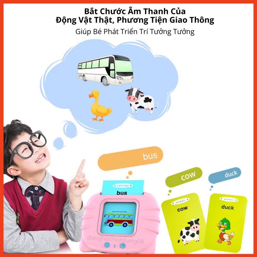 Máy Đọc Thẻ Tiếng Anh Cho Bé Flashcard Gồm 112 Thẻ 224 Từ Tiếng Anh Sạc Cổng USB Không Có Sóng Điện Từ Bảo Hành 1 Năm