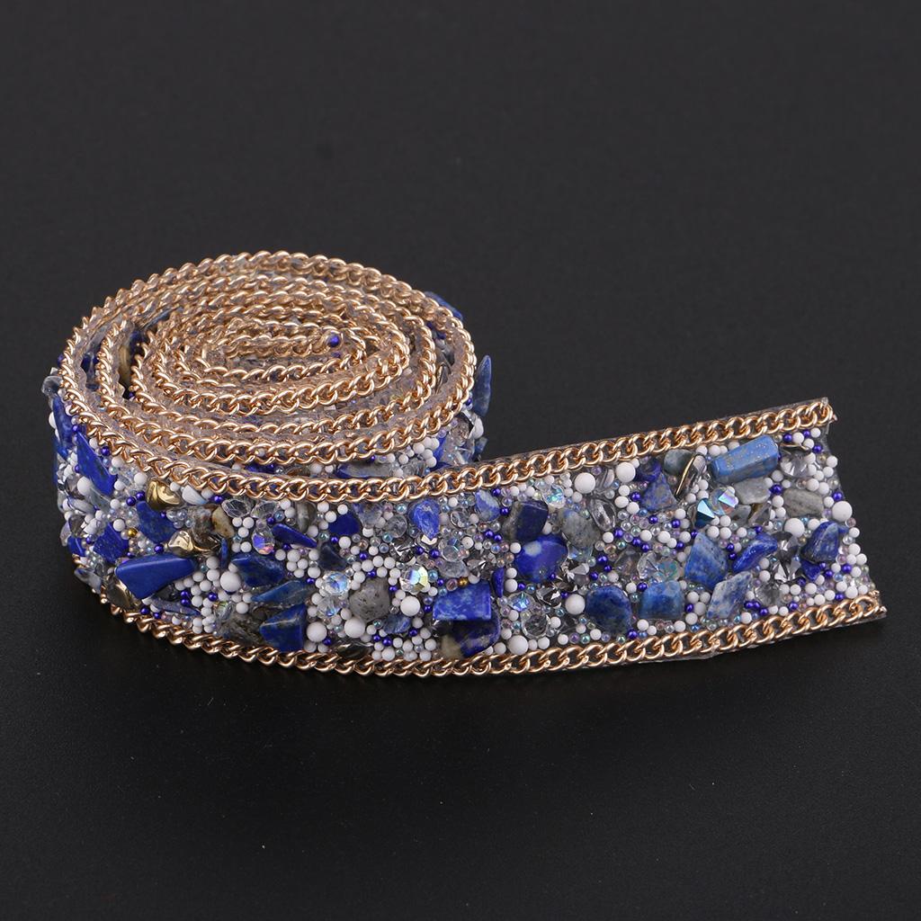 Sắt trên Hạt Kim Cương Giả Viền Dây Chuyền W/Xanh Dương Giả Đá Cyrstal Táo 25mm