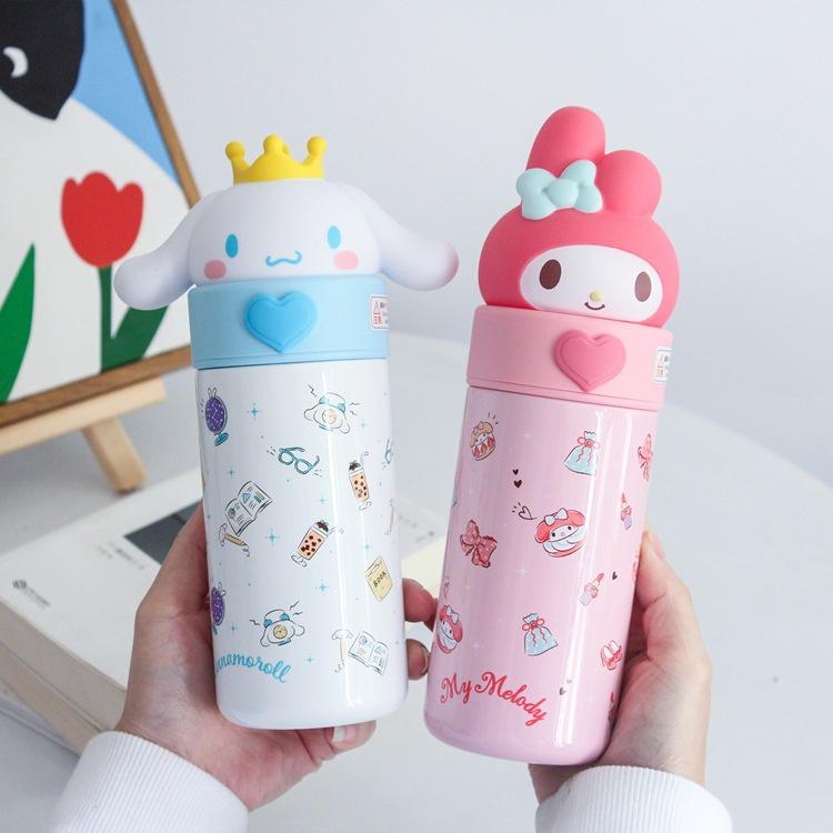 Bình giữ nhiệt Sanrio family inox316 siêu cute 350ml