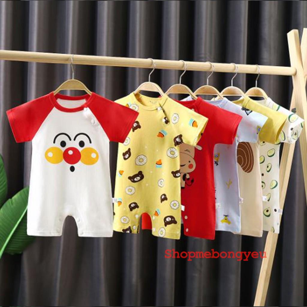 Bodysuit cho bé bộ body đùi cho bé trai gái sơ sinh bộ đồ sơ sinh Hàng QC họa tiết ngộ nghĩnh từ 3-12kg - BDC17