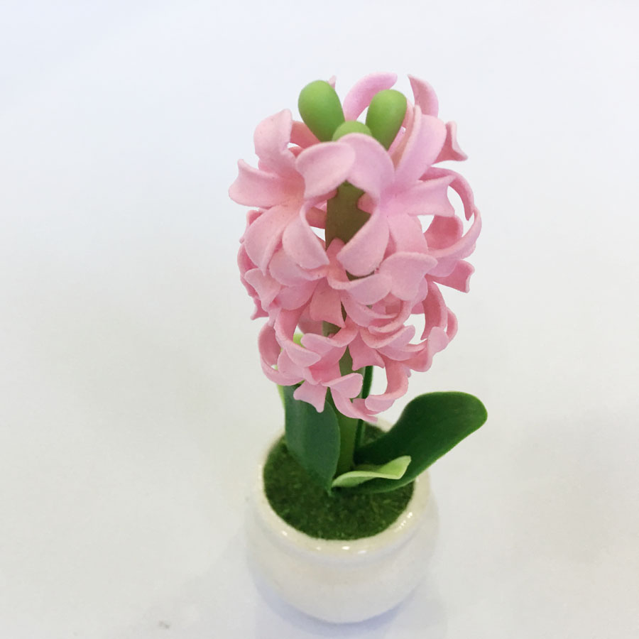 Chậu hoa đất sét mini - Cây dạ lan hương