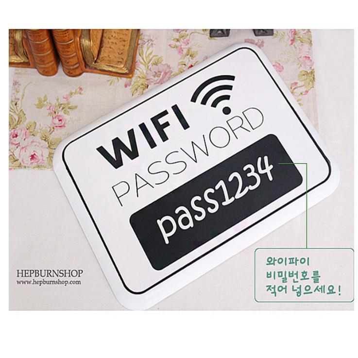 Bảng treo ghi password wifi tiện dụng