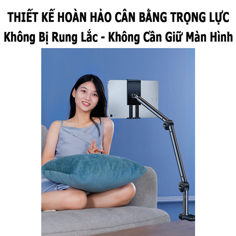 Giá Đỡ Điện Thoại, Máy Tính Bảng Kẹp Cạnh Bàn; Giường Ngủ, Tủ, Bàn Học Làm Việc; Kẹp Giá Đở Thông Minh - hàng nhập khẩu