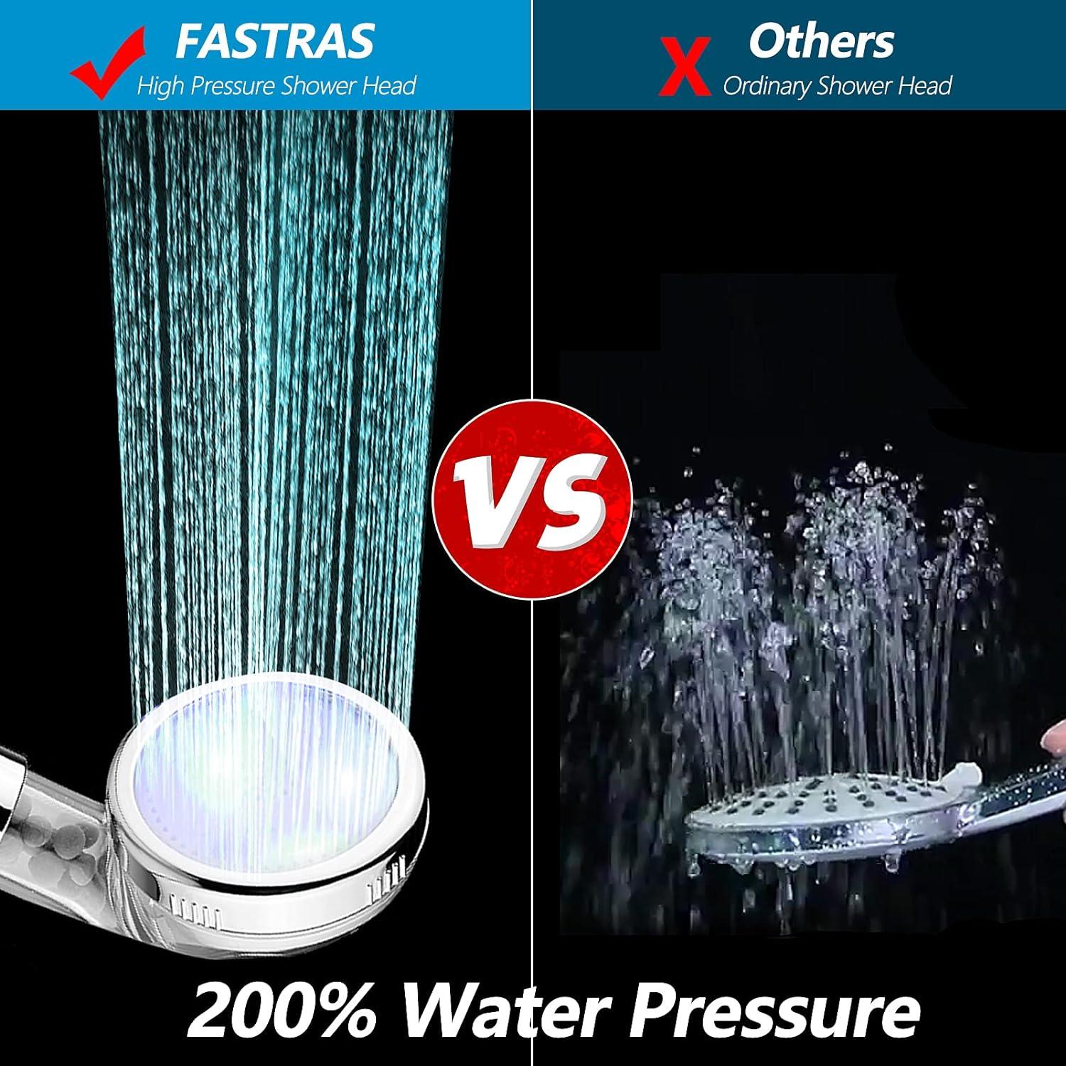 Đầu vòi hoa sen LED cầm tay, đầu vòi hoa sen áp suất cao, bộ đồ tắm thay đổi màu