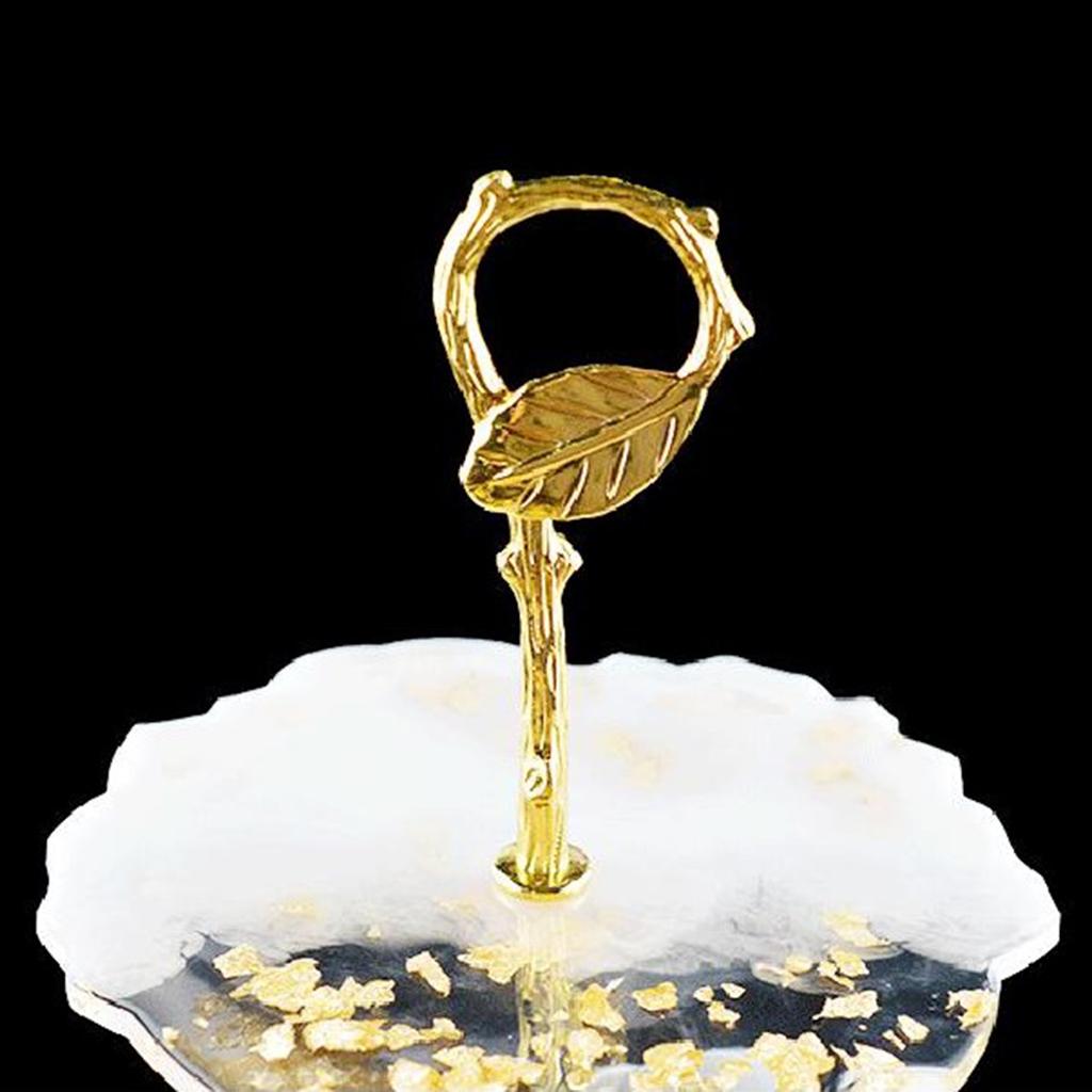 Silicone Resin Epoxy Mould Fruit Cake Coaster Tray Disc with Stand Mold DIY Tool