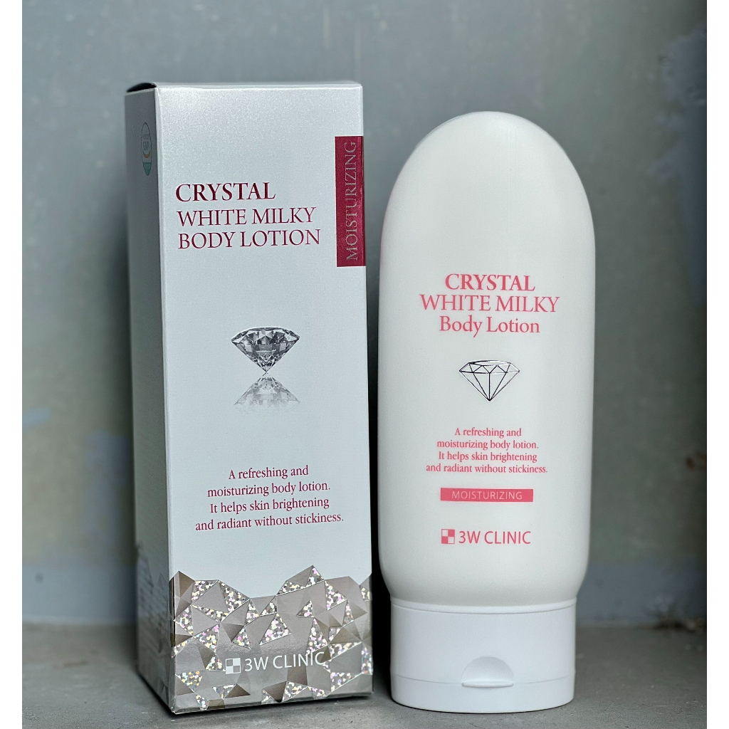 Kem dưỡng trắng da  Body 3W CLINIC CRY STAL WHITE MILKY 150ml