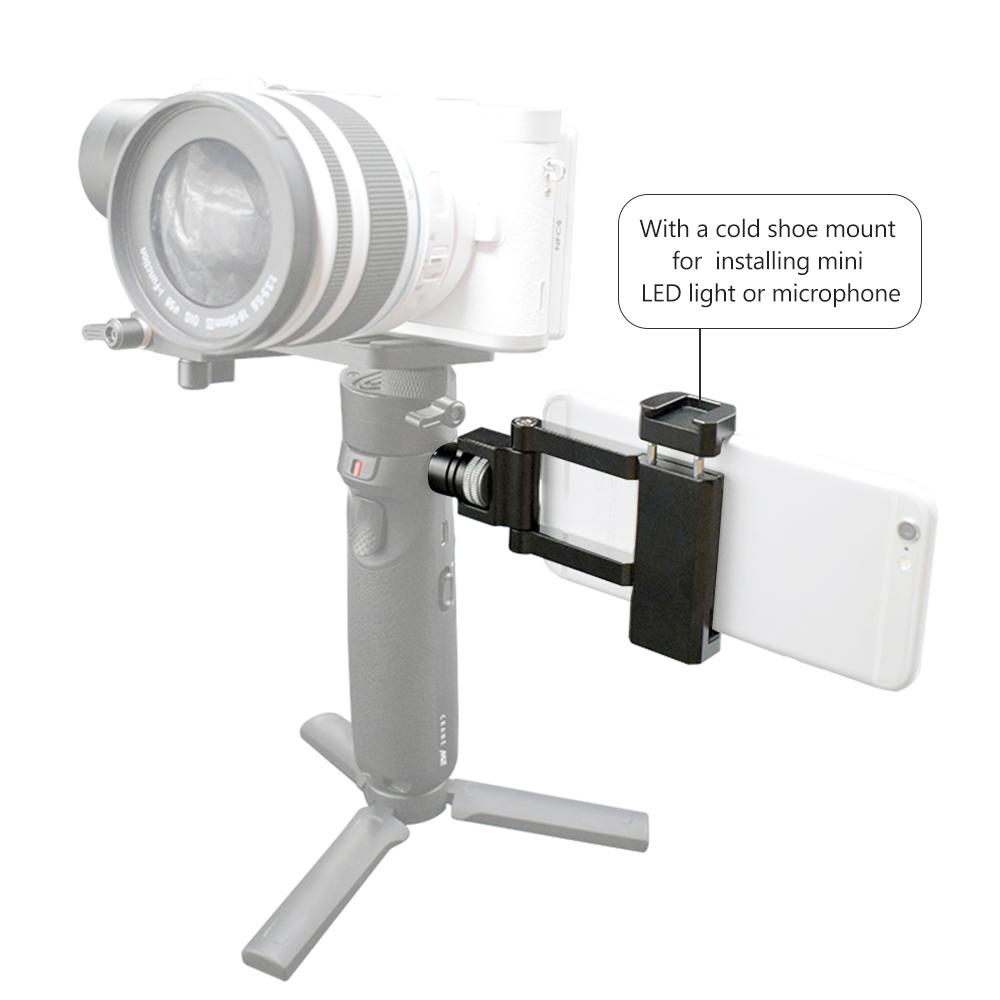 Giá đỡ Gimbal cho điện thoại thông minh với giá đỡ 1/4 inch Vít Tương thích với Zhiyun