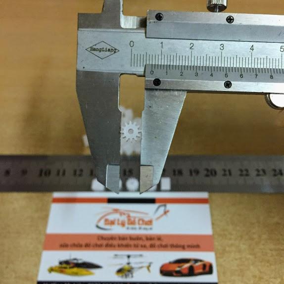 Bánh răng nhựa 12 răng lỗ trục 1.9mm đường kính 6.9mm