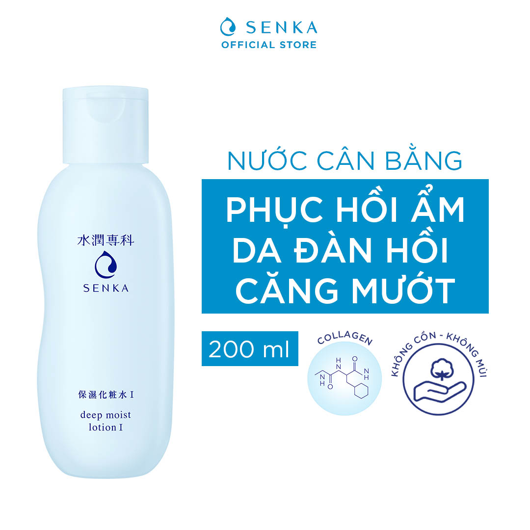 Nước Cân Bằng và Dưỡng Ẩm Chuyên Sâu Senka Deep Moist Lotion 200ML