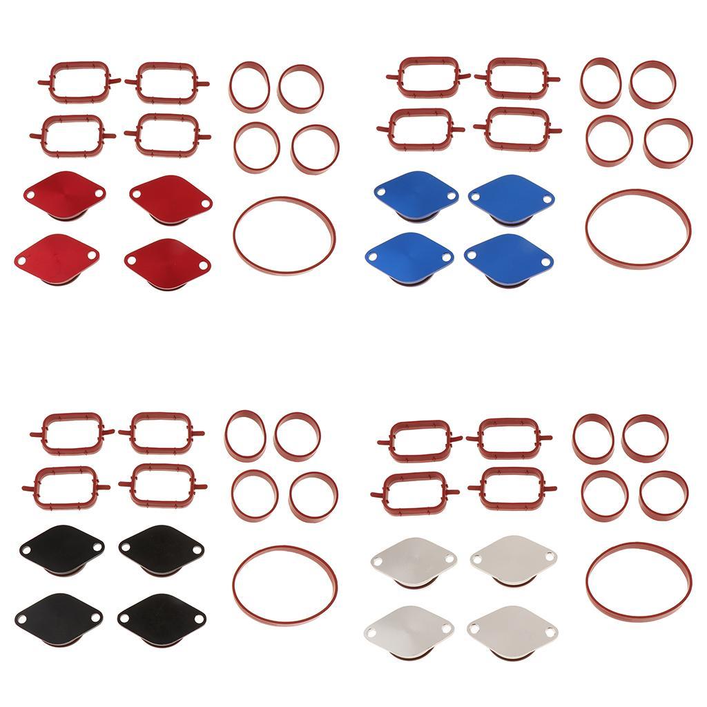 4X33mm for BMW Swirl Blanks Flaps Repair Delete Kit w/ Intake Gaskets
