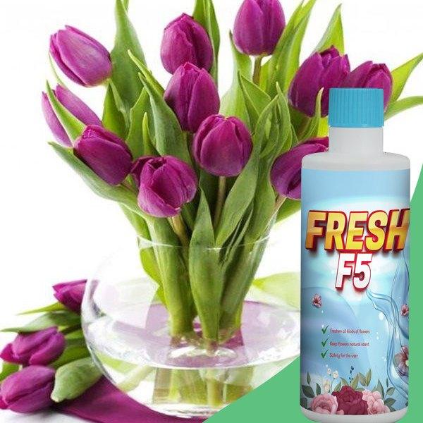 Nước Dưỡng Hoa, Nước Cắm Hoa Fresh F5 - Dưỡng Hoa Tươi Lâu Gấp 3 Lần, Giúp Hoa Nở Bung Luôn Tươi Mới
