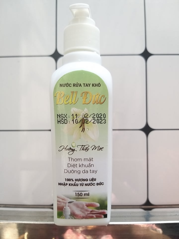 Nước rửa Tay khô Diệt Khuẩn Thương Hiệu Bell Đức 150 ml