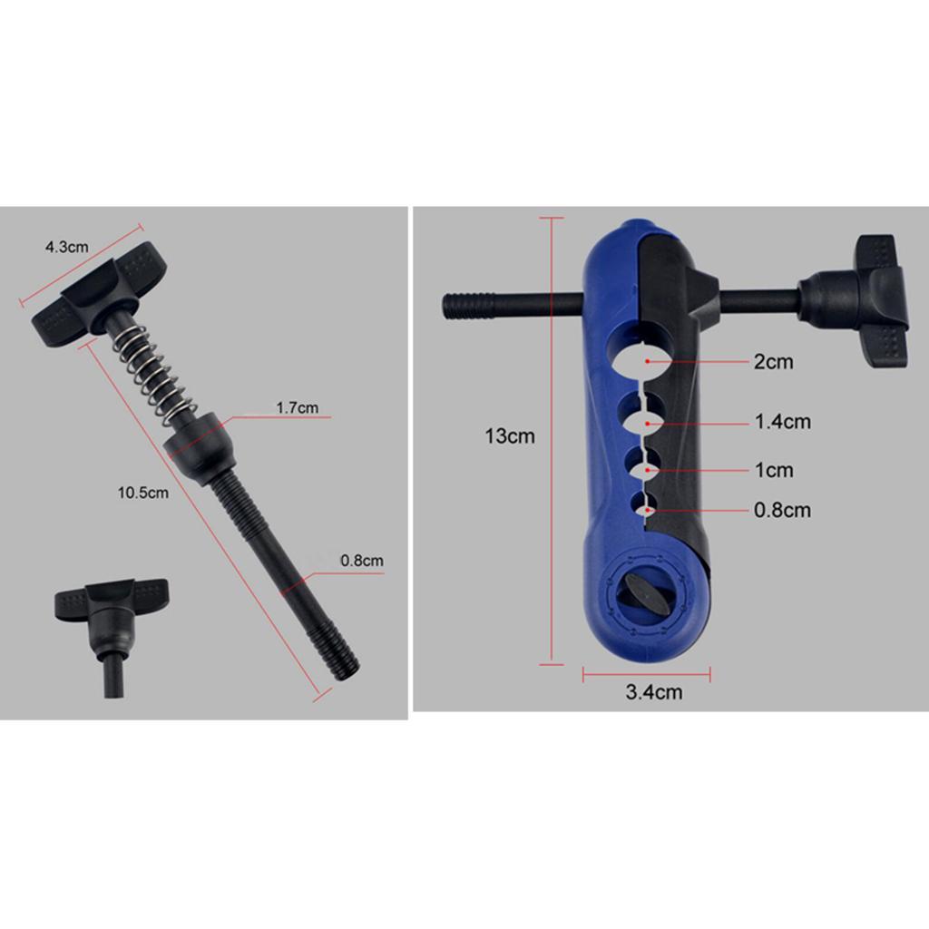 Mini Portable Fishing Line Spooler Fishing Reel Winder Adjustable Black