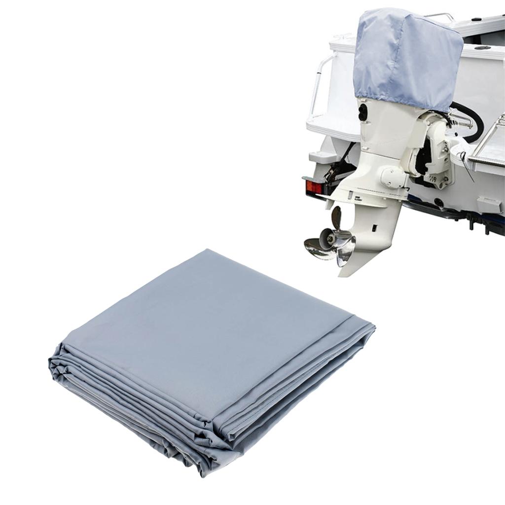 2xWaterproof High Performance Outboard Motor Boat Motor Protection Cover 90x60x80cm
