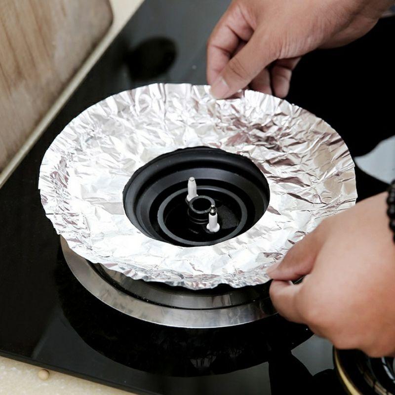 MIẾNG GIẤY BẠC LÓT KIỀNG BẾP GA CHỐNG TRÀN DẦU MỠ