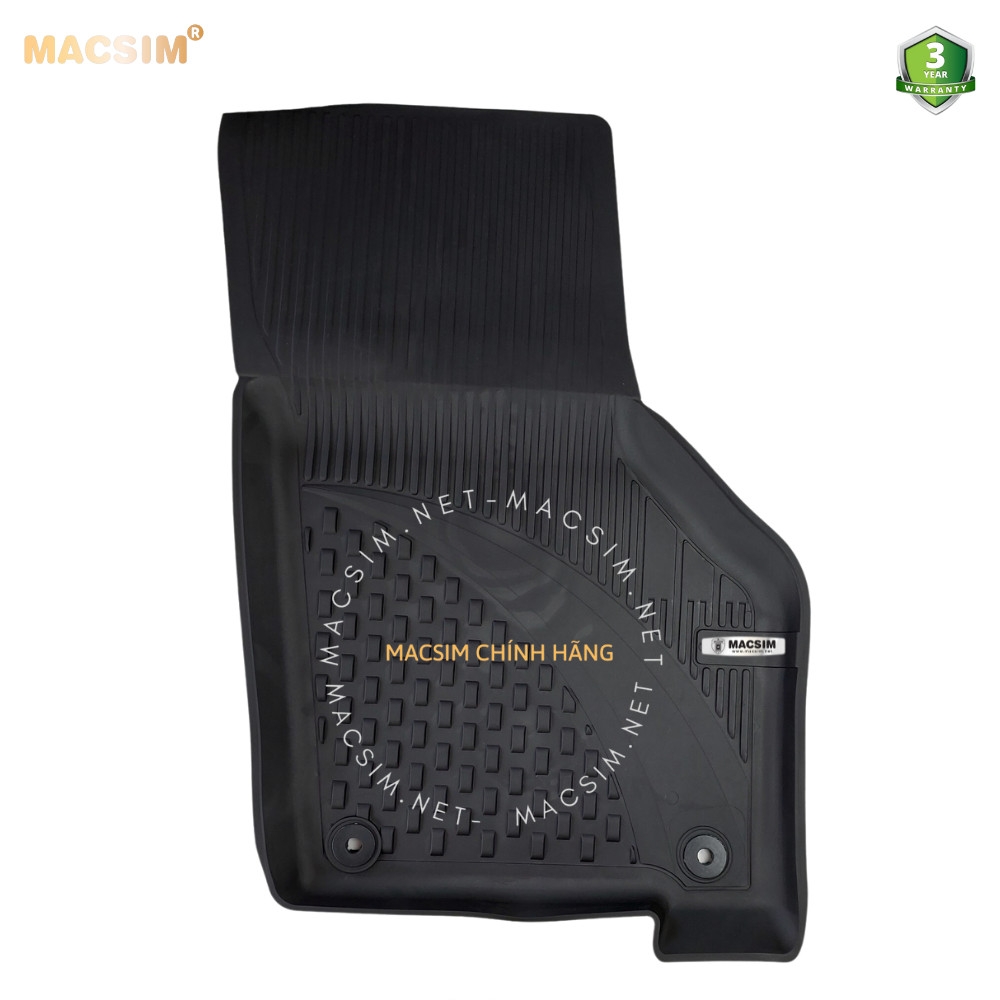 Thảm lót sàn ô tô nhựa TPE Silicon Audi A3 2021+ Black Nhãn hiệu Macsim