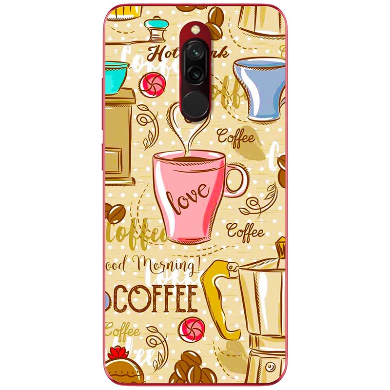 Ốp lưng dành cho Xiaomi Redmi 8 mẫu Love Café