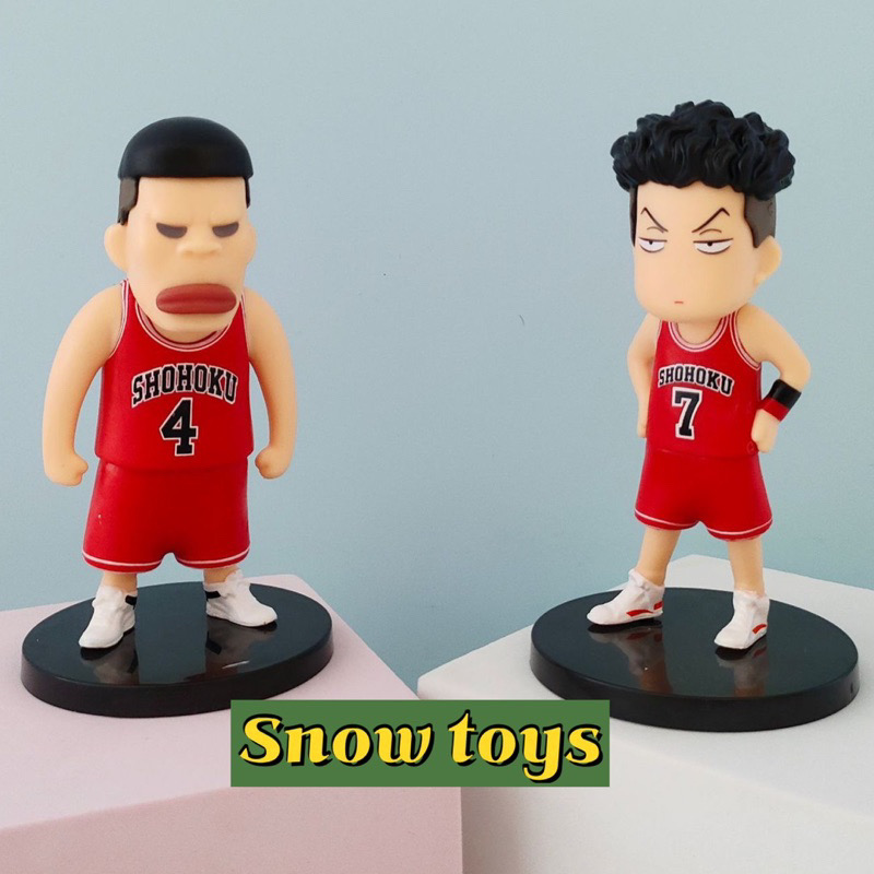 Mô hình Slam Dunk Set bóng rổ Hanamichi Rukawa Ryota Mitsui Akagi Takenori Sawakita Maki Mitsuyoshi Anzai Shohoku