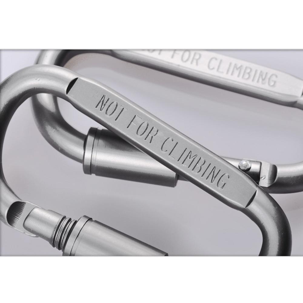 5 chiếc móc khóa Carabiner hợp kim nhôm có khóa vặn, nhẹ bền không thấm nước