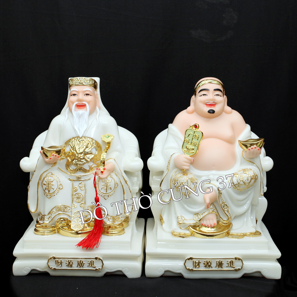 TƯỢNG THẦN TÀI THỔ ĐỊA MÀU TRẮNG - HÀNG NHẬP KHẨU
