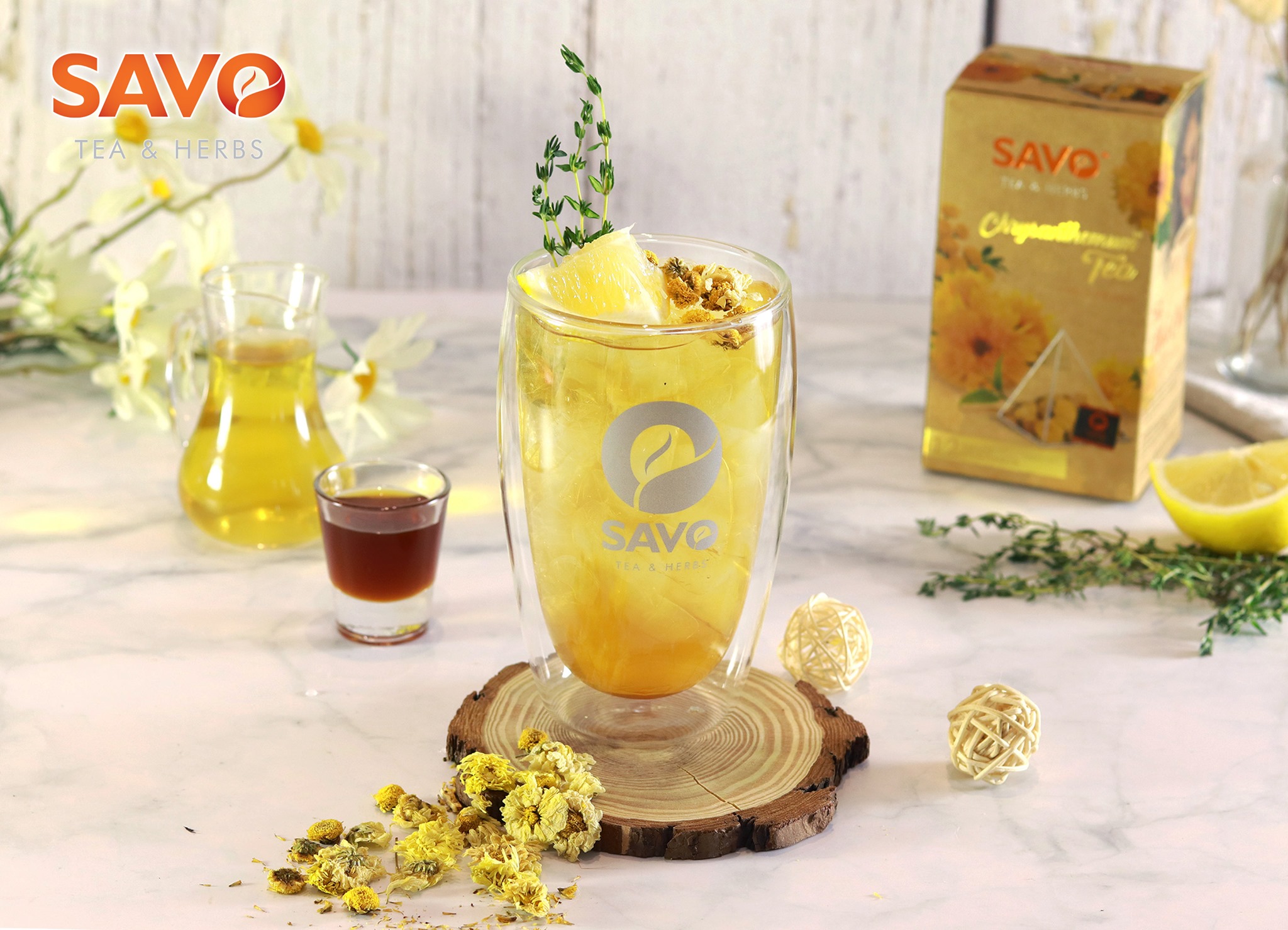 Trà Thảo Mộc SAVO HOA CÚC (Chrysanthemum Herbal Tea) 