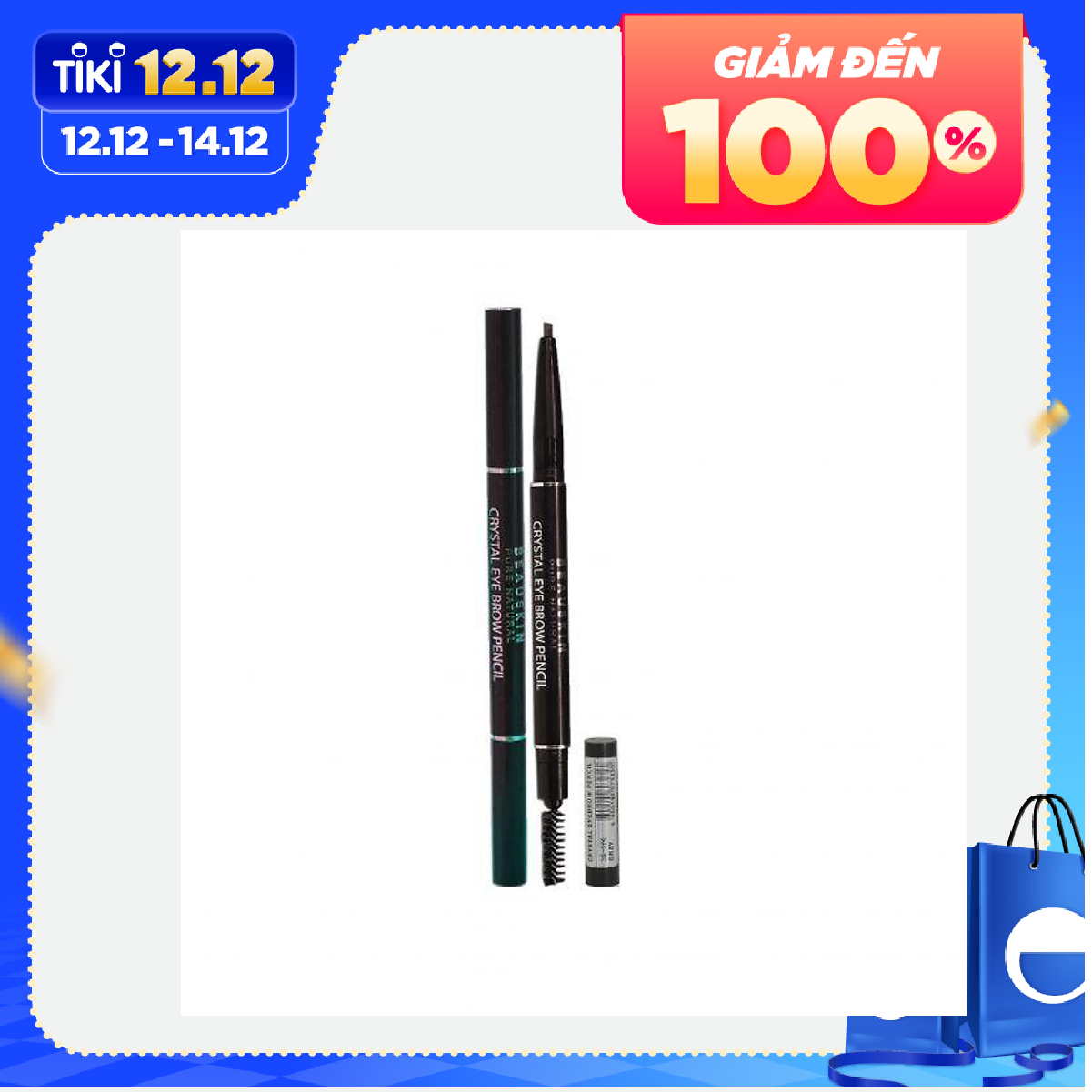 Chì Kẻ Mày 2 Đầu BEAUSKIN Crystal Eyebrow Pencil 3.0g Lâu Trôi, Chống Nước Hiệu Quả - BMEB0104110