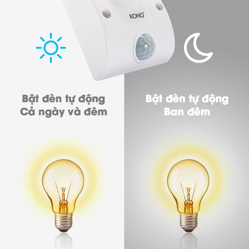 Đuôi Đèn Cảm Ứng KONO KN-LS8A