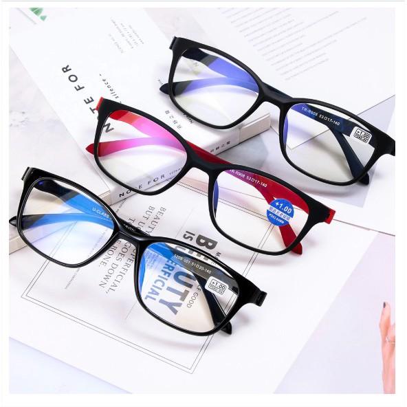 Kính lão thị viễn thị trung niên nam nữ loại I chống ánh sáng xanh và UV siêu bền và dẻo chống va đập KV149UNIQUI