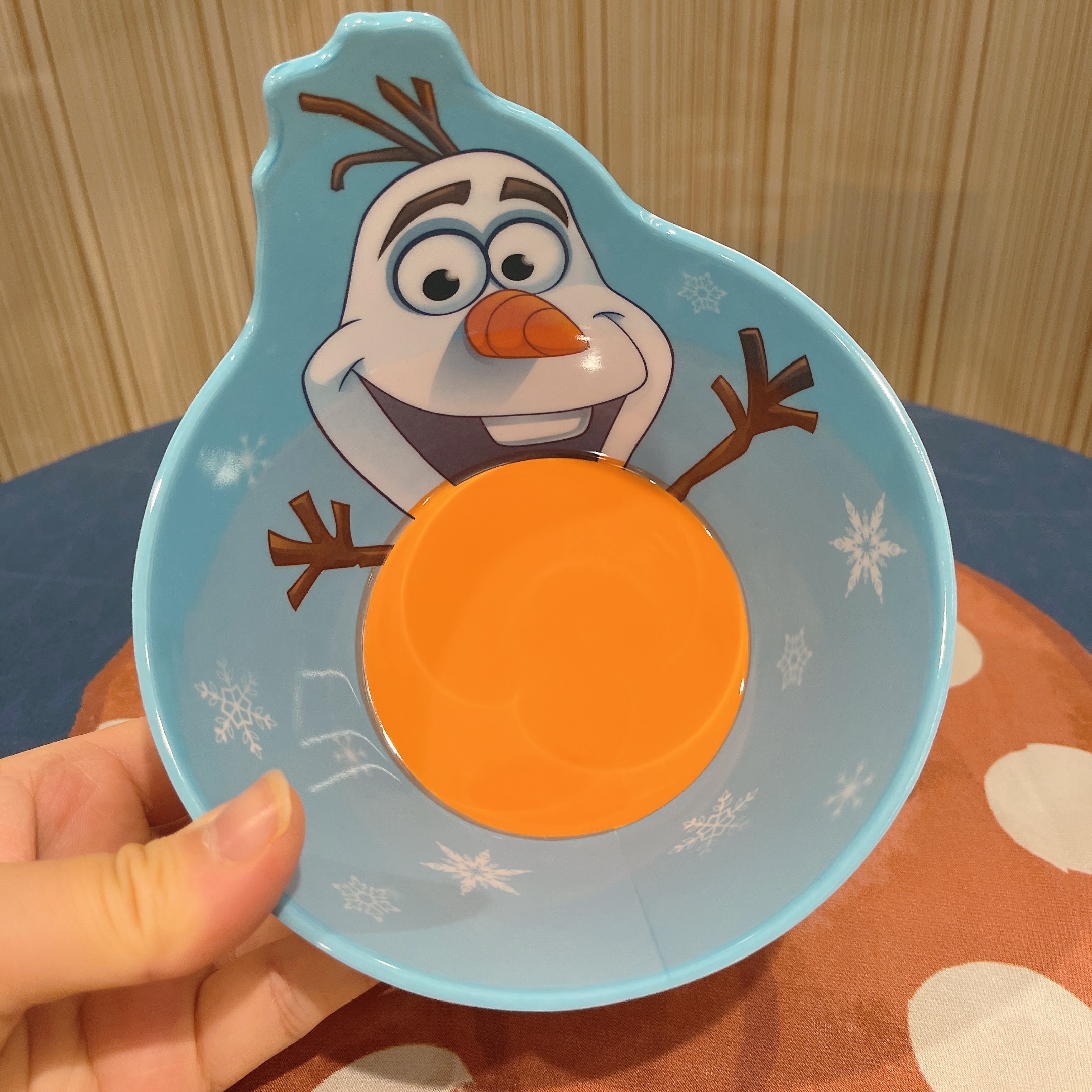 Chén ăn tô nhựa melamine hình Olaf người tuyết Disney nổi 3D cho trẻ em bé gái , trai - CHENOLAF