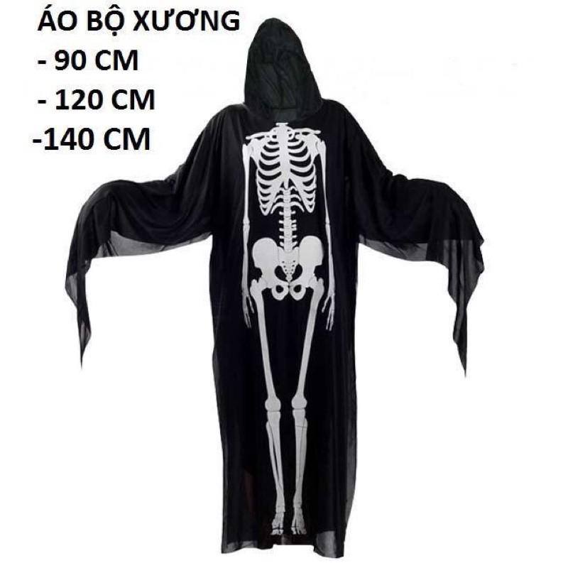 Áo bộ xương Halloween 90-140cm