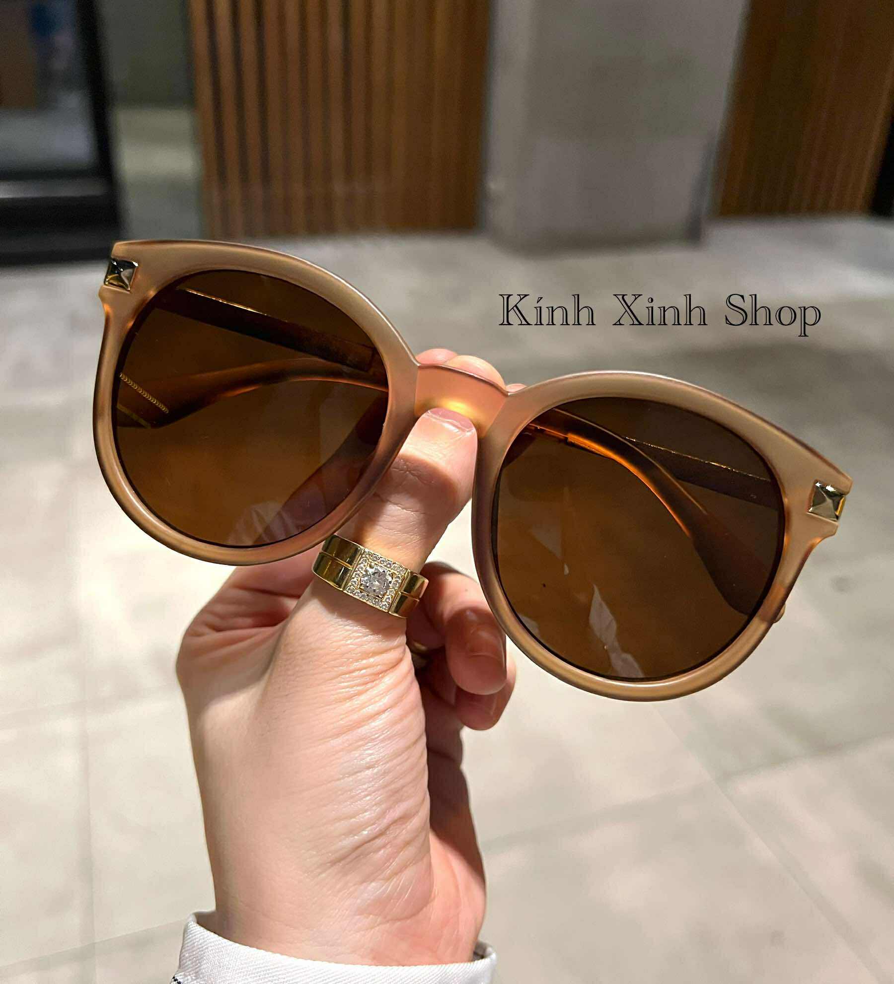 Kính râm đi đường chống nắng Mắt tròn sành điệu cho nữ