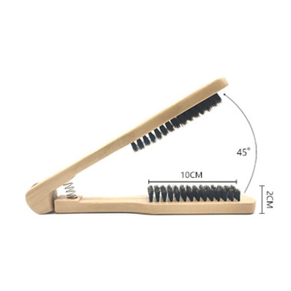 Lược kẹp gỗ chải thẳng xoăn tự nhiên hỗ trợ khi duỗi ép tóc chống nhiệt - Hity Beauty
