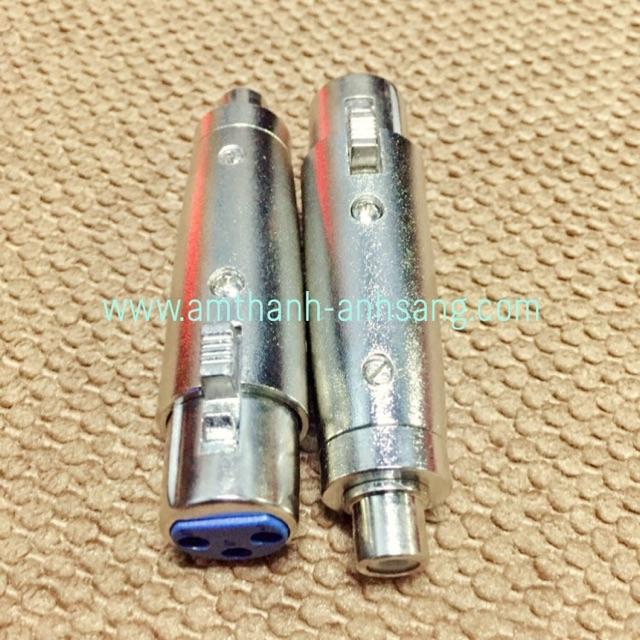 Combo 2 cái rắc chuyển XLR sang hoa sen, Jack XLR, Jack av, Jack hoa sen, Jack chuyển