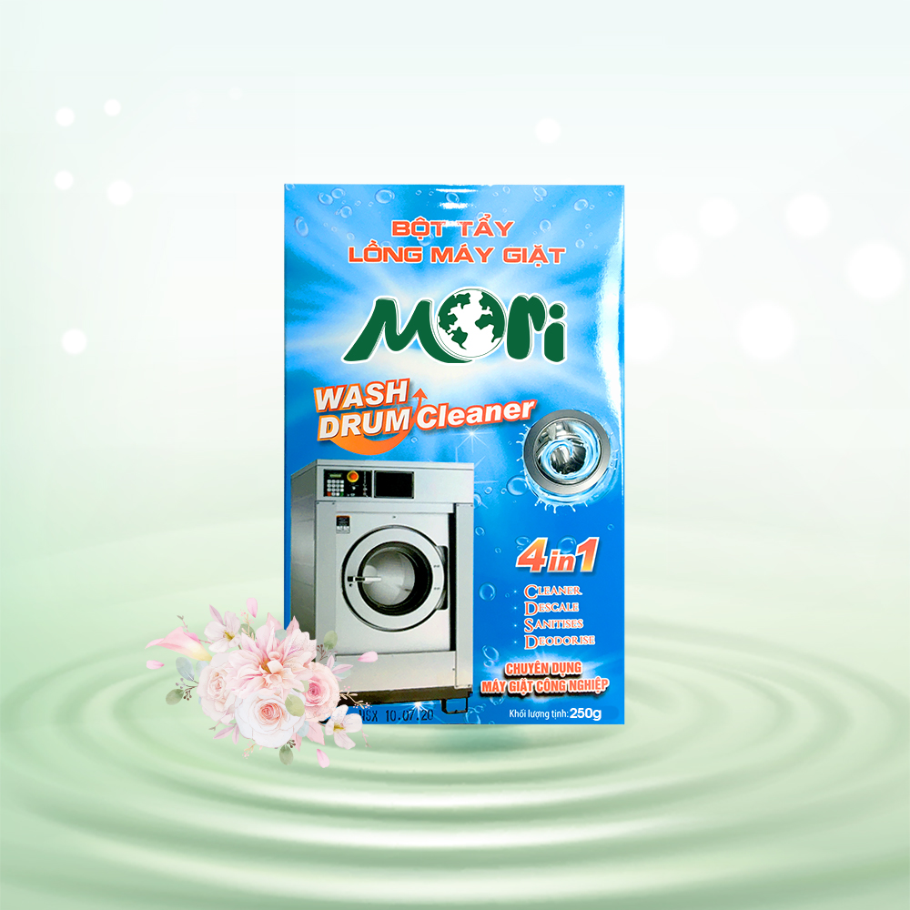 BỘT TẨY LỒNG MÁY GIẶT MORI, ĐÁNH BAY CẶN BẨN, MẢNG BÁM TRONG MÁY GIẶT CỦA BẠN , HỘP 250G/ 500G
