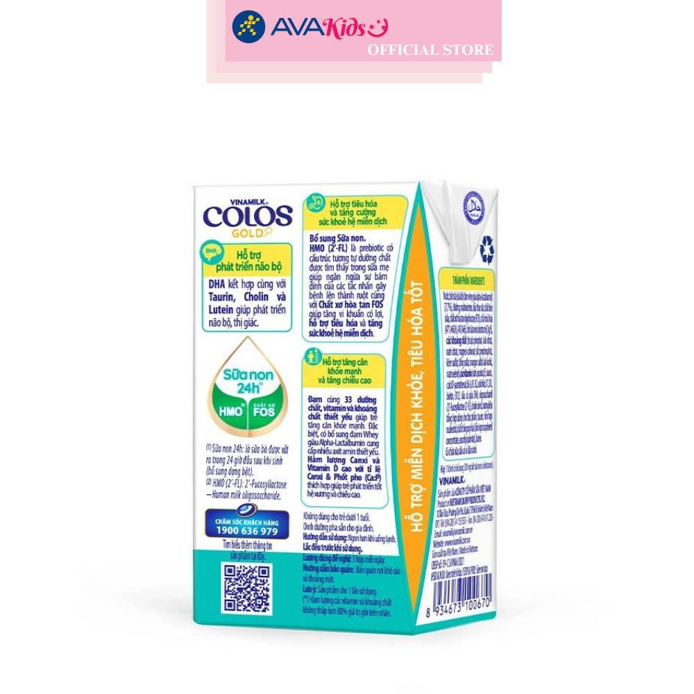 Lốc 4 hộp sữa non pha sẵn Vinamilk ColosGold 110 ml (từ 1 tuổi)