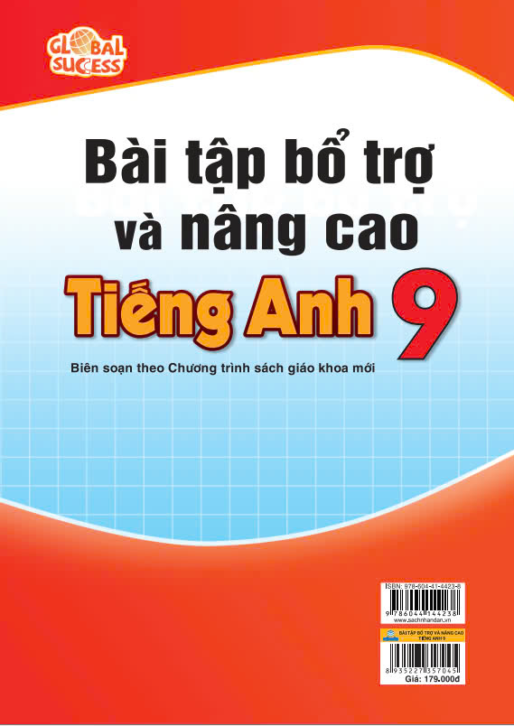 Sách - Bài Tập Bổ Trợ Và Nâng Cao Tiếng Anh 9 Global Success - Biên soạn theo chương trình GDPT mới - ndbooks