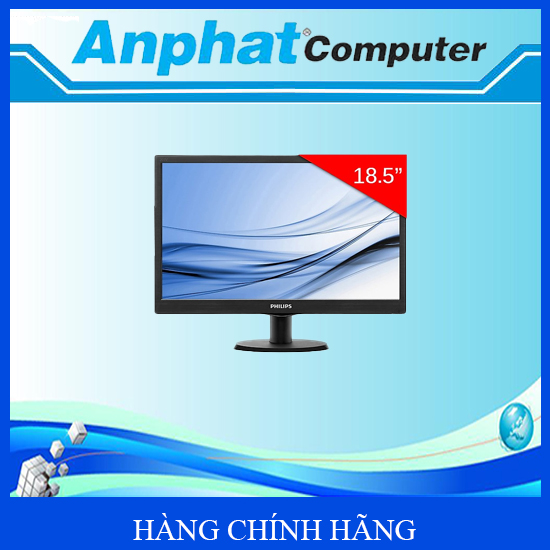 Màn hình LCD PHILIPS 193V3 (Phẳng 19''/TFT-LCD/HD/60Hz/5ms/DVI+VGA) Box công ty - Hàng Nhập Khẩu