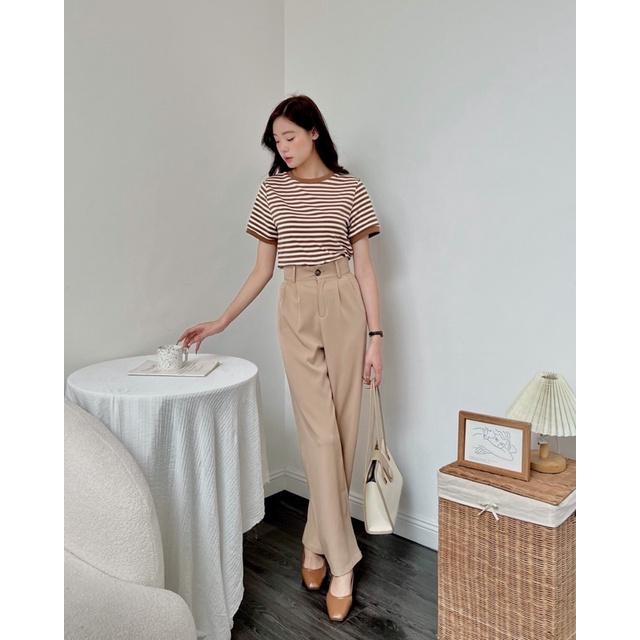 Áo phông nữ kẻ ngang a238313 germe